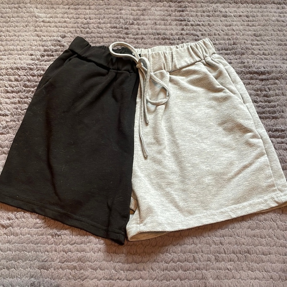 Medium Shein 2 tone black and grey sweat-shorts